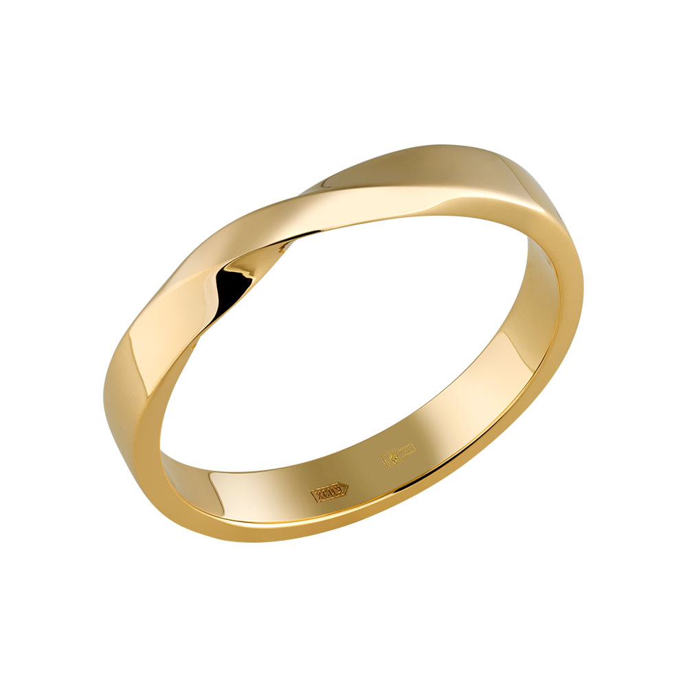 Обручальное золотое кольцо 3,97 грамма